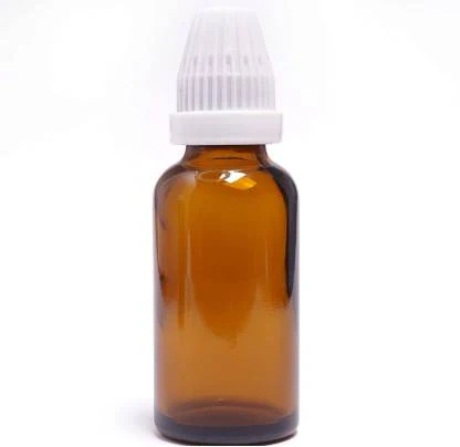 100ML  Glass Bottle With Inner Dropper & White Conical Cap (Pack of 12) (18 No.)
