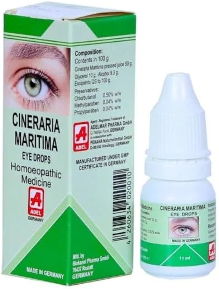 ADEL 42 CINERARIA MARITIMA EYE DROPS (WITH ALCOHOL) 11ml