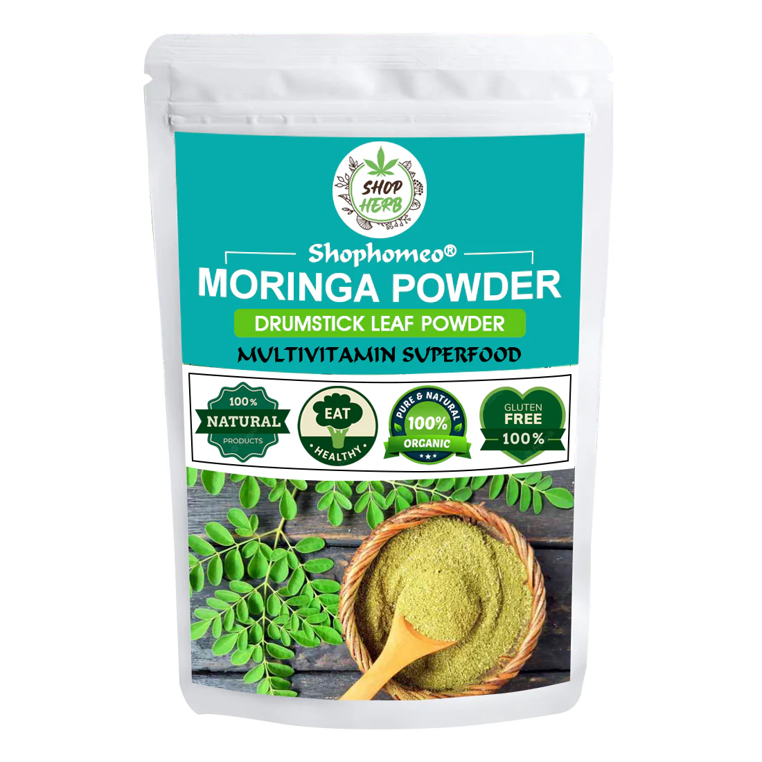 Pure Moringa Leaf Powder For Weight Loss - 200g